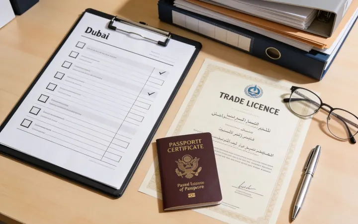 Documents prepared for a UAE VAT registration application